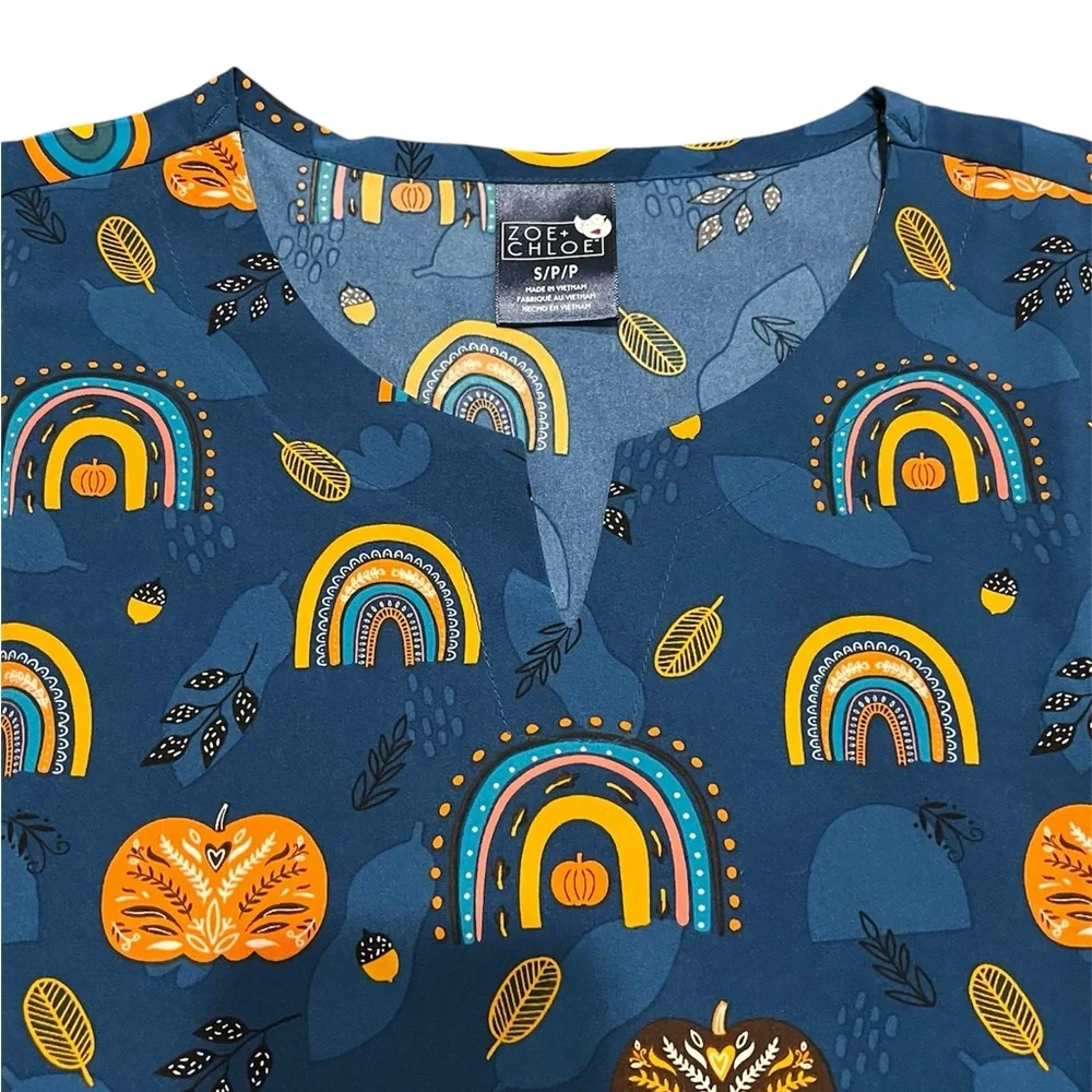 NWT fall scrub top - Picture 3 of 3